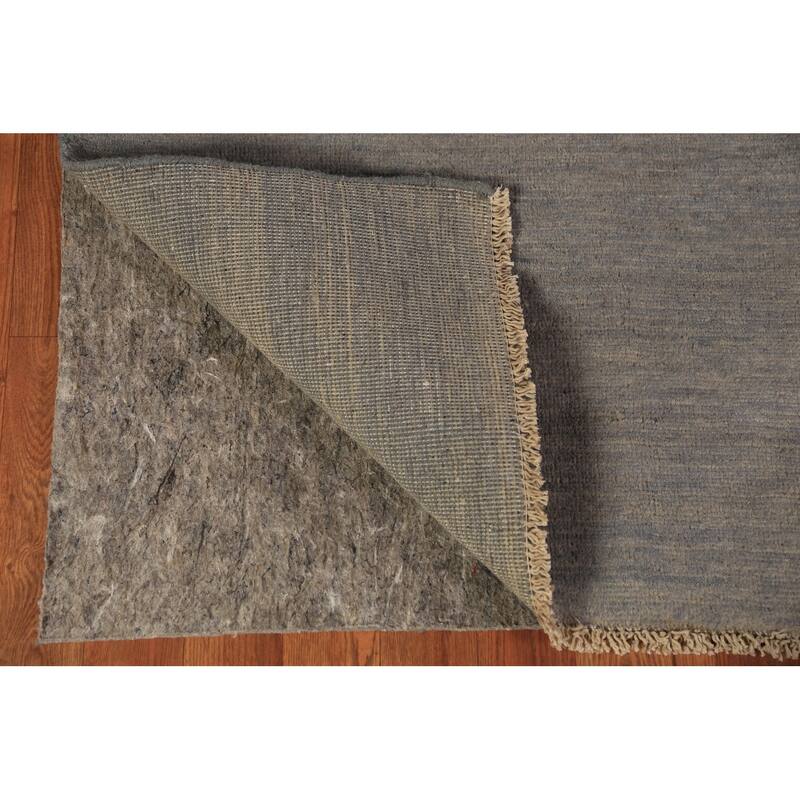 Modern Gray Gabbeh Oriental Area Rug Handmade Wool Carpet - 5'4" x 7'8"
