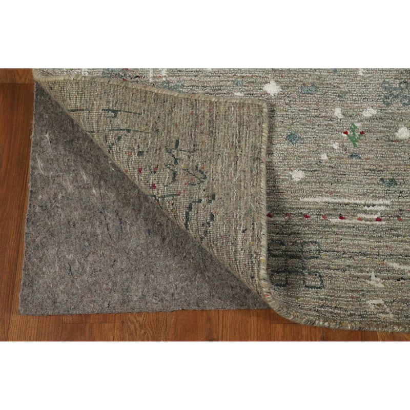 Tribal Gabbeh Indian Area Rug Handmade Wool Carpet - 5'6" x 7'7"