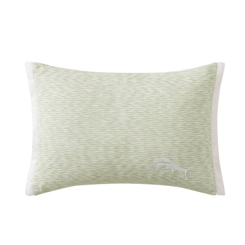Tommy Bahama Palm Paradise Texture Green Throw Pillow
