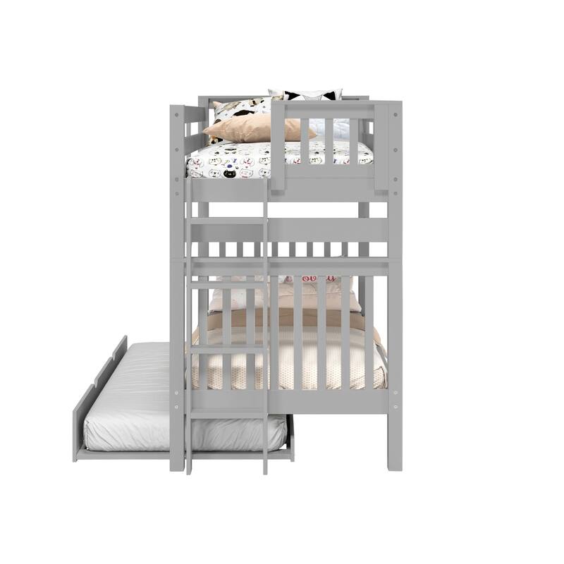 Taylor & Olive Trillium Tall Twin over Twin Bunk Bed, Twin Trundle