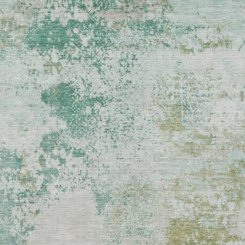 HomeRoots Abstract Transitional Rectangle Outdoor Rug