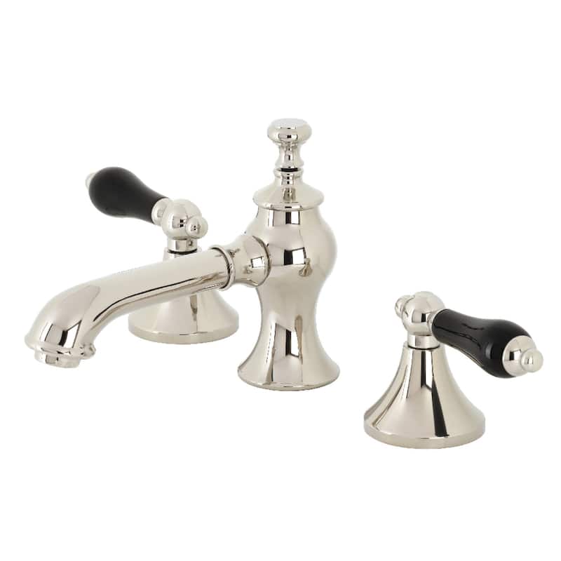 Duchess Deck Mount Widespread Bathroom Faucet with Brass Pop-Up - Polished Nickel