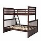 preview thumbnail 16 of 18, Twin Over Full Bunk Bed with Storage Drawers, Wooden Bunk Bed with Ladder and Safety Guard Rails