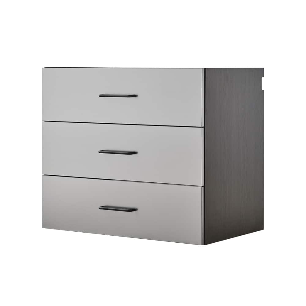 Metal Wall Mounted Base Drawer Storage Cabinet 32 in. W x 28 in. H x 20 in. D