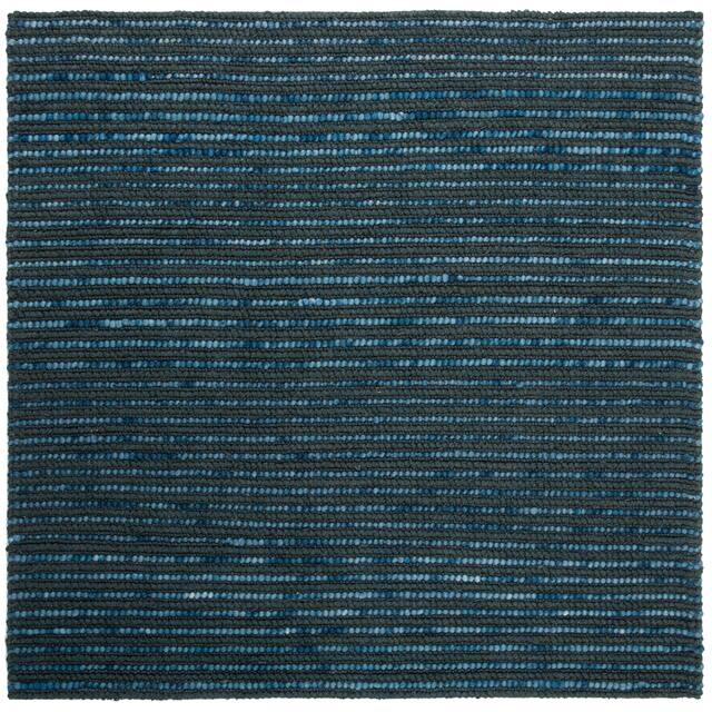 SAFAVIEH Handmade Bohemian Ramona Jute & Wool Area Rug - 8' x 8' Square - Dark Blue/Multi