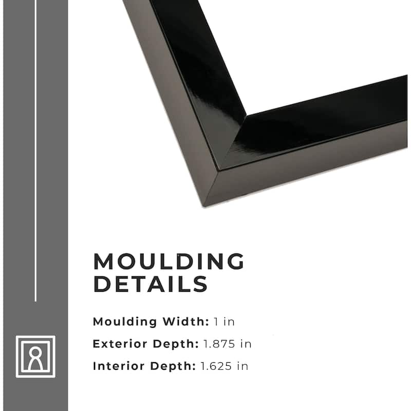 15x18 Shadow Box Frame Black | 1.625 inches Deep Real Wood