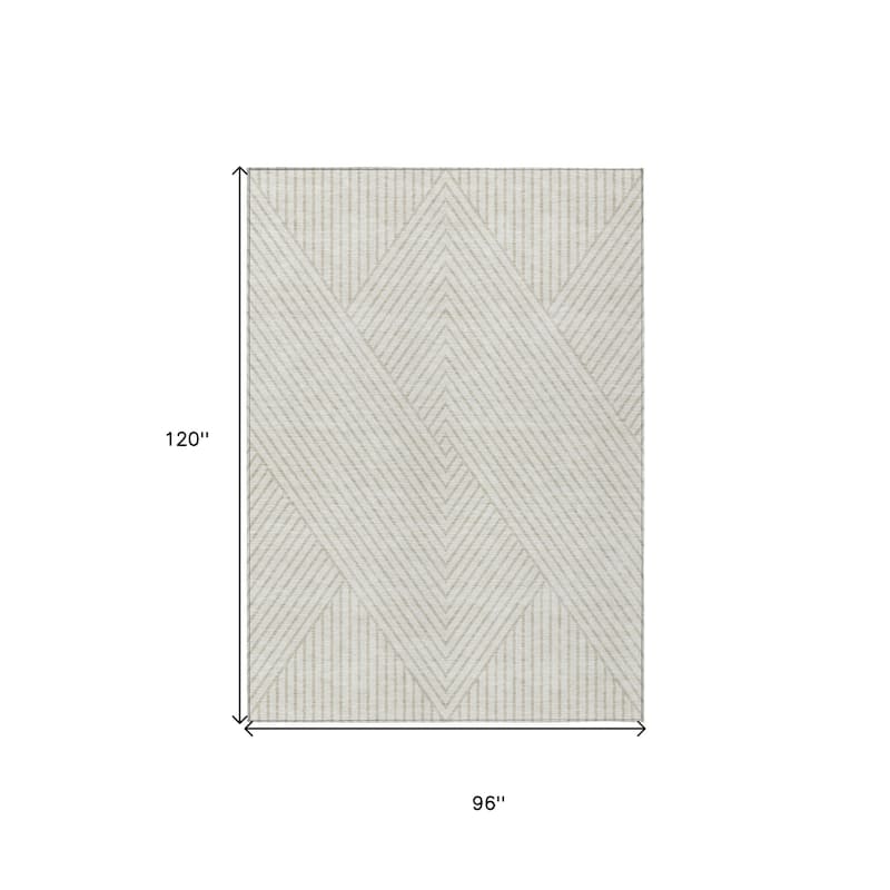 HomeRoots Geometric Transitional Rectangle Outdoor Rug