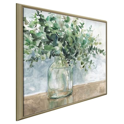 "Eucalyptus Bouquet" Print on Floating Canvas