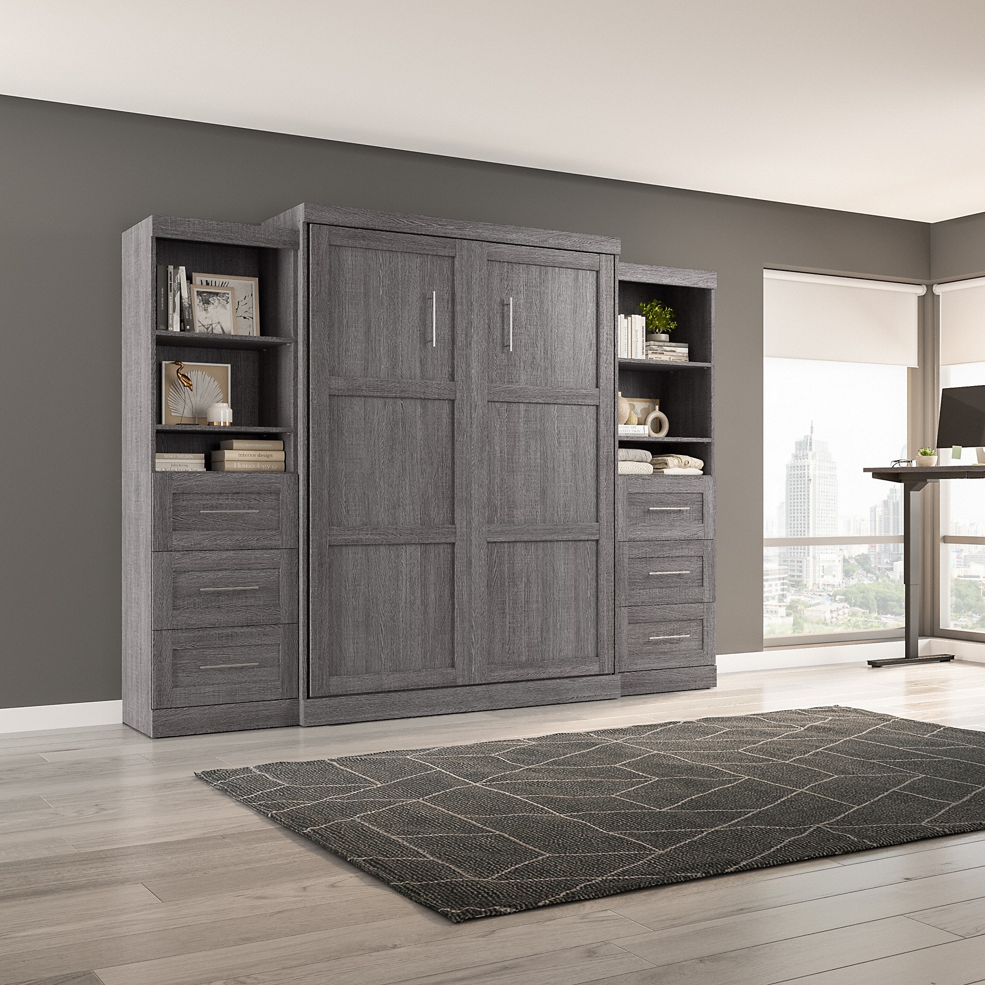 Bestar queen shop murphy bed