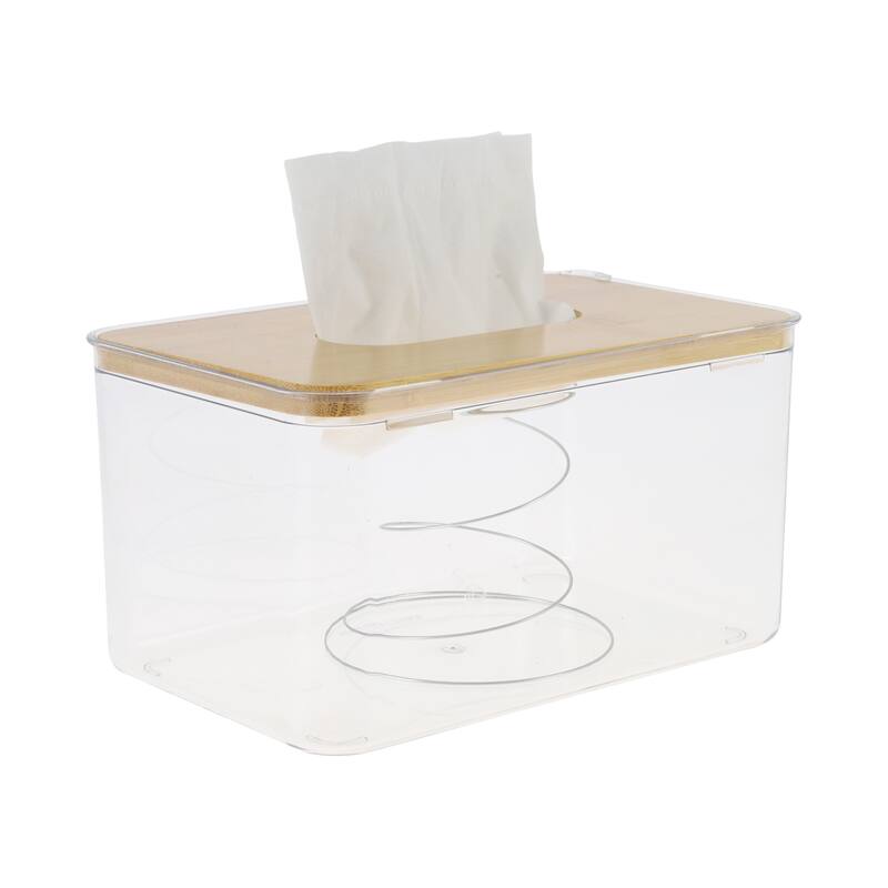 1 Pcs Waterproof Medium Suqare Tissue Box for Living Room Table Desk