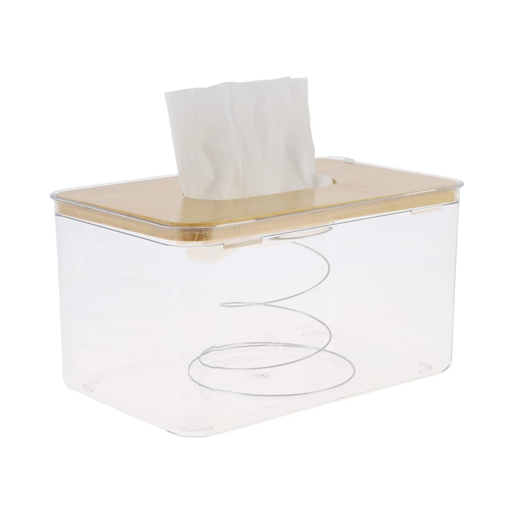 1 Pcs Waterproof Medium Suqare Tissue Box for Living Room Table Desk