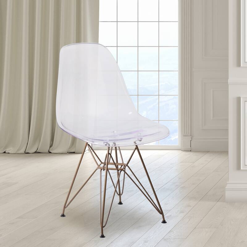 Chair with Gold Metal Base - Hospitality Seating - Accent and Side Chair
