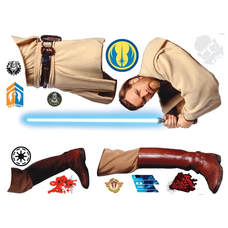 Obi Wan Kenobi Painted Peel And Stick Giant Wall Decals by RoomMates ...