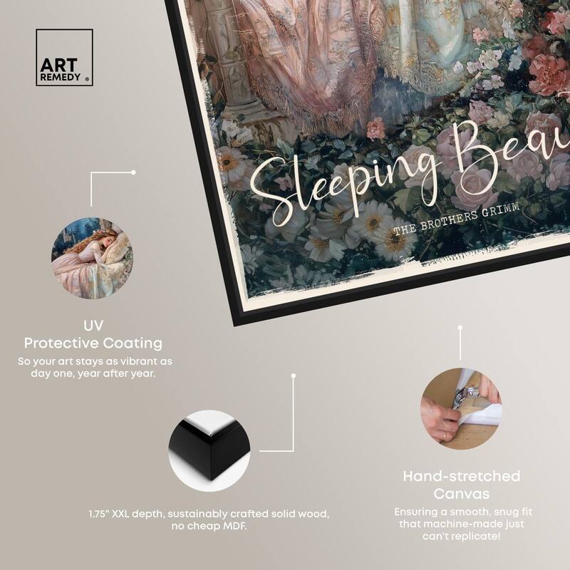 Classic Sleeping Beauty Canvas by Art Remedy