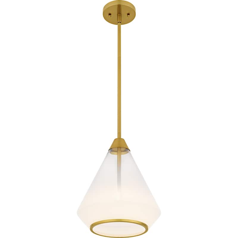 Haze 1-Light Brushed Gold Mini Pendant