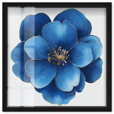 Blue Brilliance I Shadowbox by Art Remedy