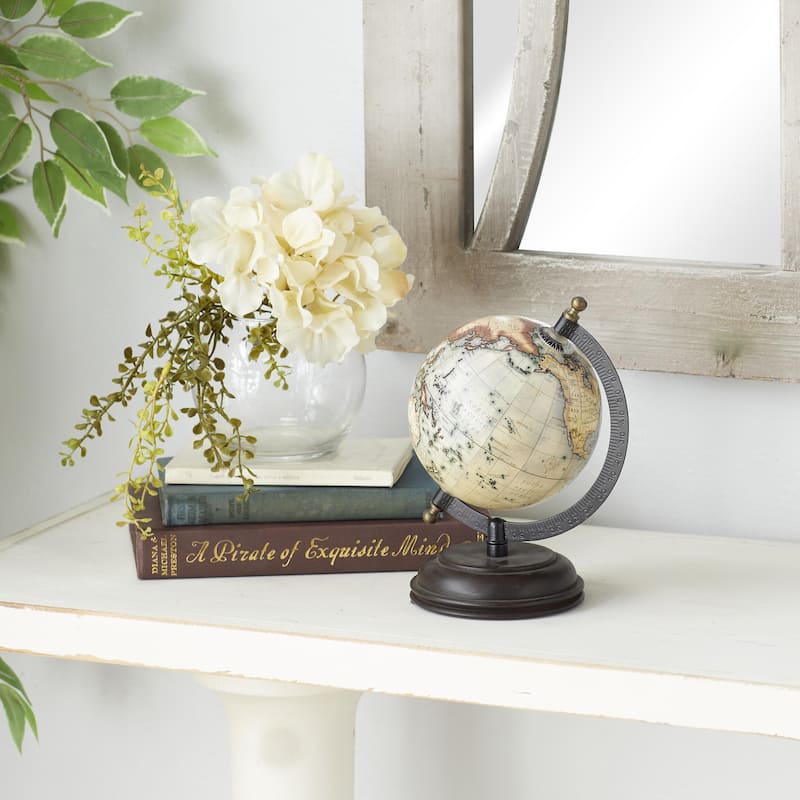 Mango Wood Globe - Cream or Black - Roche River Decor