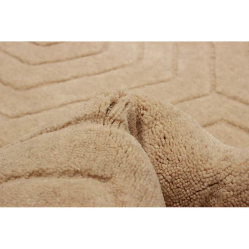Kashkuli Gabbeh Beige Rug 4'0" x 4'0" - 4'0 x 4'0
