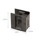 preview thumbnail 3 of 1, Design House Pocket Door Privacy Bed and Bath Lock Oil Rubbed Bronze 2-Pack