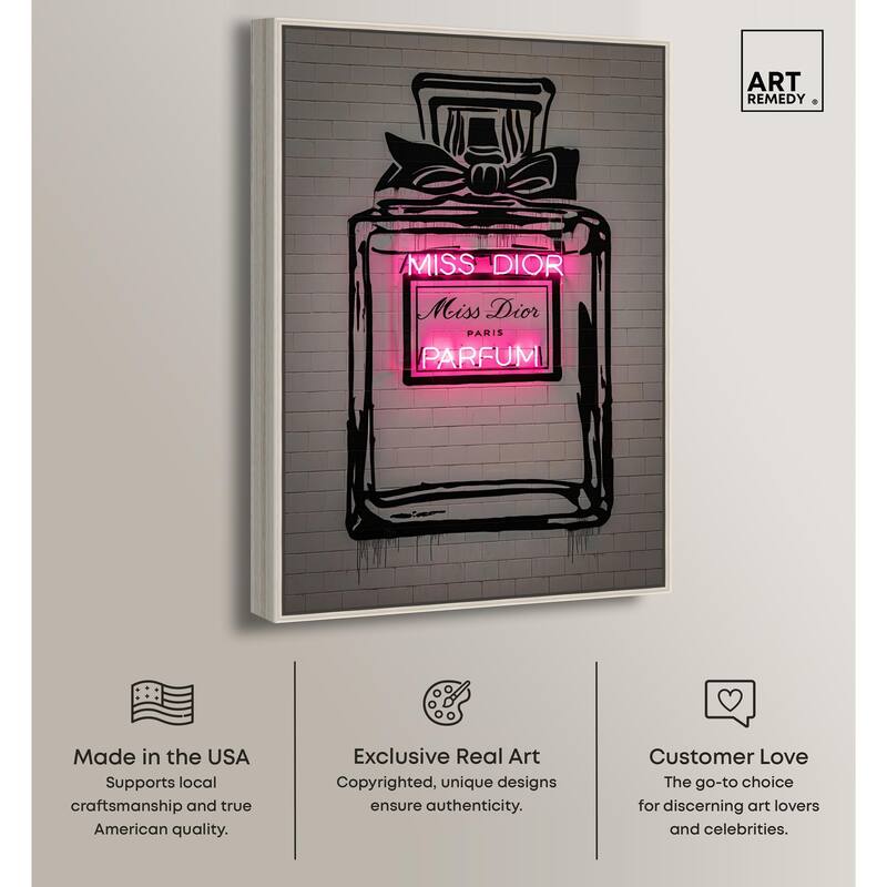 Miss Neon Dream Canvas by Art Remedy