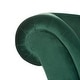 preview thumbnail 9 of 9, SAFAVIEH Caiden Emerald/ Black Chaise - 63' x 27.5' x 30'