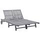 Option Gray - 2-person sun lounger