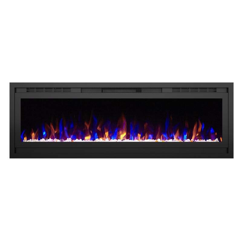Electric Fireplace Heater with Remote Control and Realistic Flame Effects