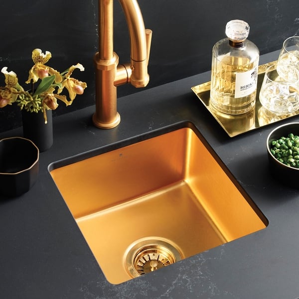 slide 2 of 19, Reveler Fireclay Undermount Bar Sink - 15.75" x 15.75" x 7.5"
