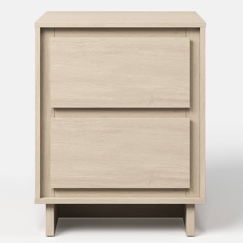 2-Drawer Dresser with Modern Design, Versatile Storage for Any Room - Beige