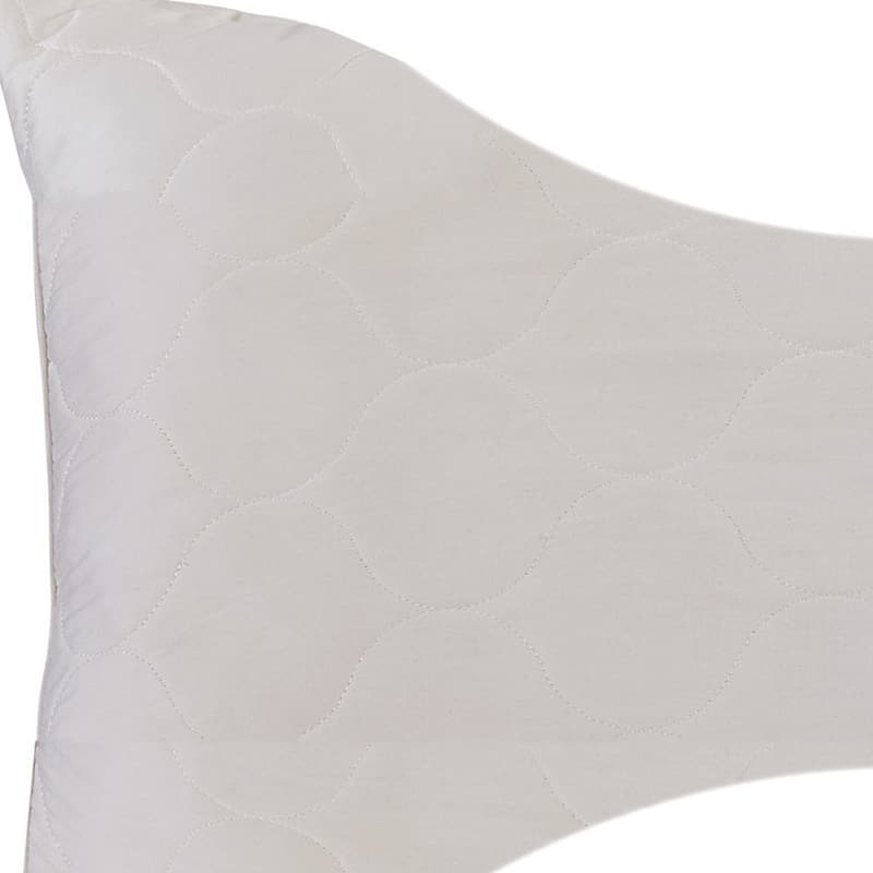 HomeRoots Cotton Wool Hypoallergenic Ergonomic Standard Size Bed Pillow - Ivory