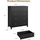 preview thumbnail 2 of 18, Rattan Dresser Storage Cabinet for Bedroom Living Room, Black