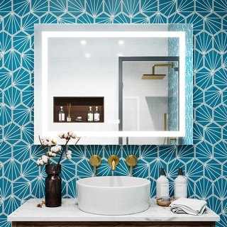 Boston LED Bathroom Mirror Wall Mirror Touch Sensor Vanity Mirror Heating Mat A05 