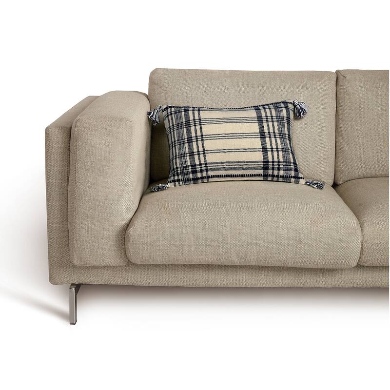 Laurel & Mayfair Danby Ink Woven Pillow, 14x20"