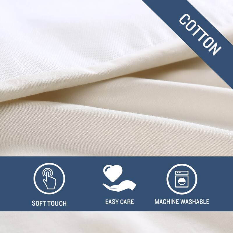 Tommy Bahama Solid Pleated Cotton Beige Tailored Bedskirt