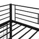 preview thumbnail 10 of 11, Black Twin Size Metal Loft Bed with Desk, Ladder and Metal Grid for Kids, Teens, Girls, Boys