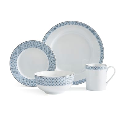 Portmeirion Home Mallorca 16 Piece Porcelain Dinnerware Set
