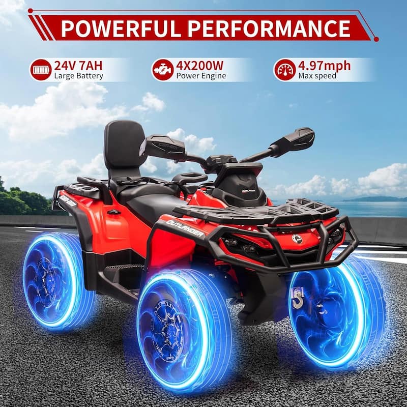24V Electric Toy Ride On Car for Kids Best Gift, Blue