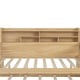 preview thumbnail 6 of 11, Wooden Twin Size Daybed with Storage Shelves, Twin Trundle and Desk, Natural