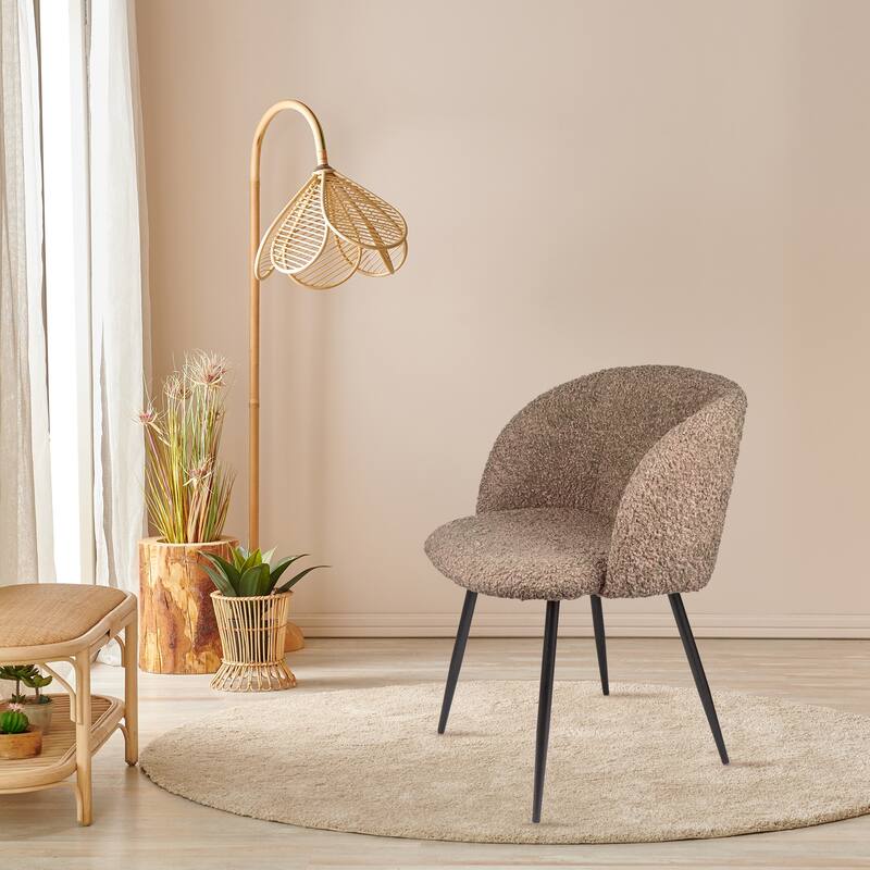 Rocking Accent Chair Tufted Upholstered Linen Wingback
