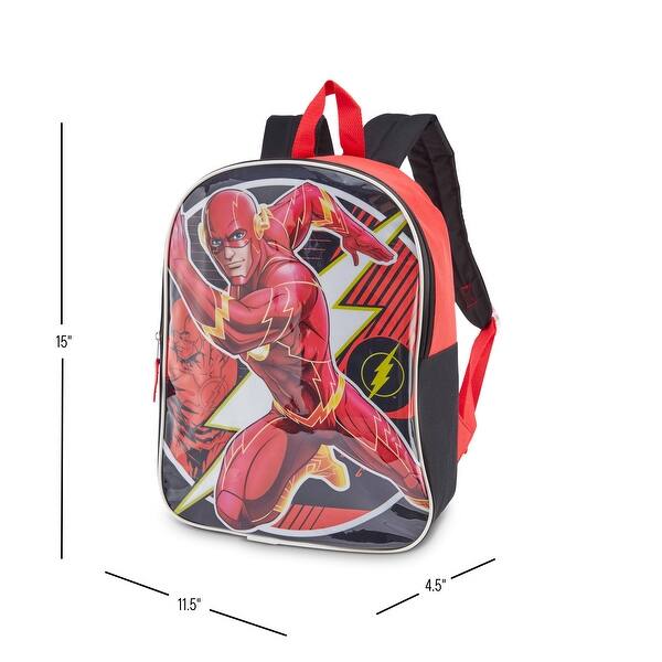 dimension image slide 9 of 22, Boys 15" Backpack with Padded Straps & Zip Compartment - Ideal Toddler Bookbag for School & Travel