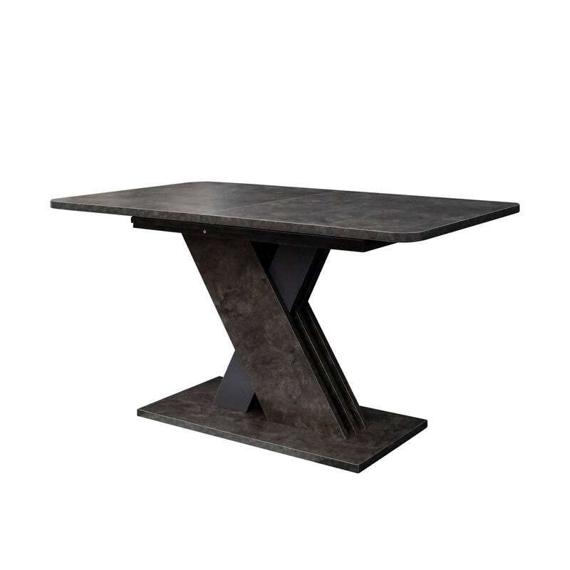70.8" Modern Dining Table with X-Base, 110LB Capacity, Seats 6-8