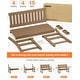 preview thumbnail 16 of 14, WINSOON All-Weather HIPS Outdoor Garden Bench, 56" Adirondack Outdoor Patio Bench