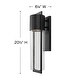 preview thumbnail 2 of 6, Hinkley Shelter Medium Wall Mount Lantern, Outdoor, 1 Light
