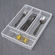preview thumbnail 1 of 2, ClosetMaid White Stainless Steel Drawer Utensil Organizer