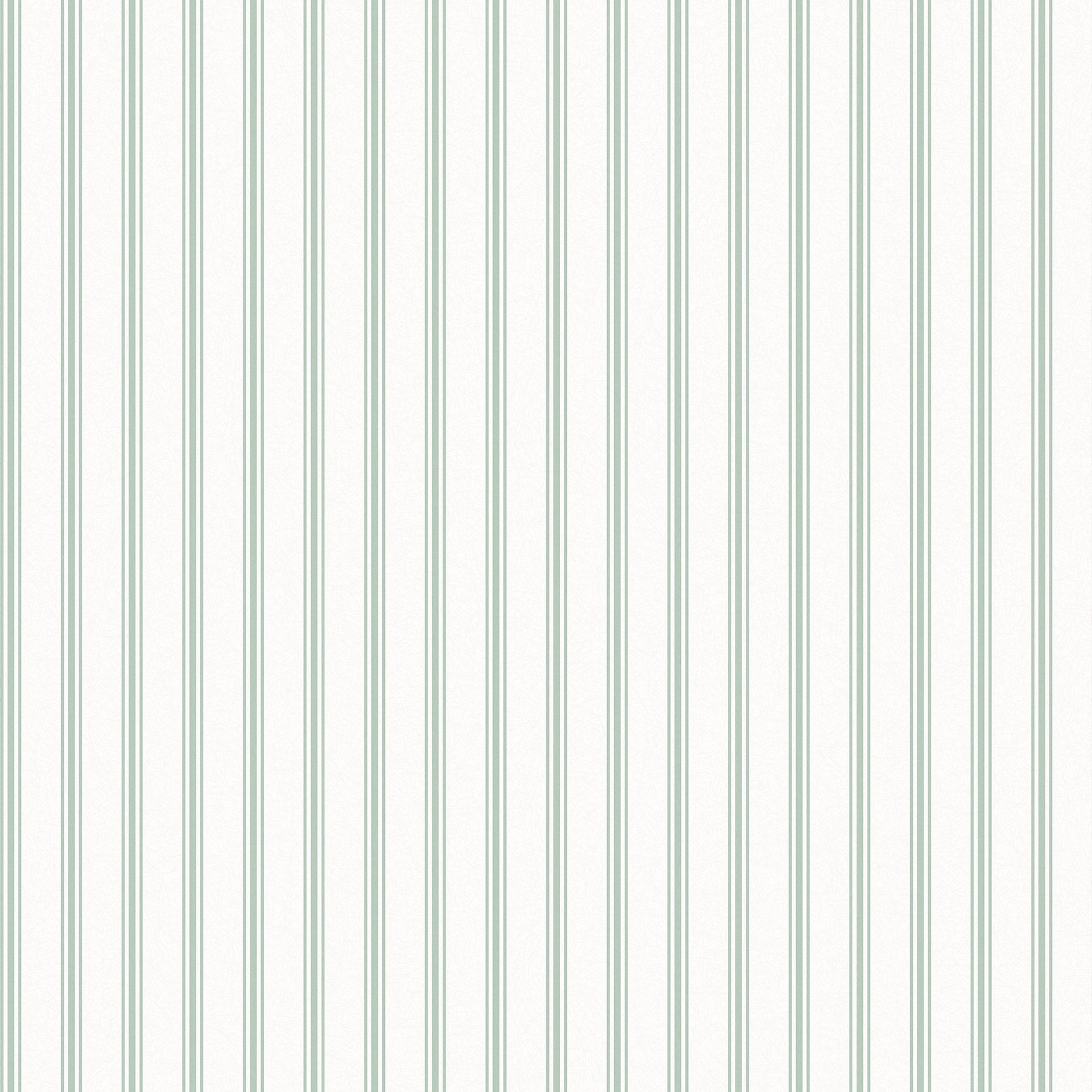 Laura Ashley Farnworth Stripe Sage Green Wallpaper