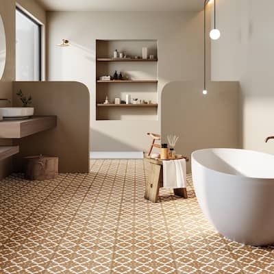 Merola Tile Bari Fortuna Terra 12-7/8" x 12-7/8" Porcelain Floor and Wall Tile