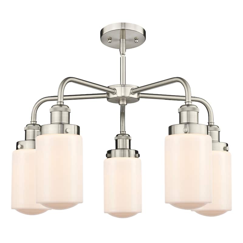 Innovations Lighting Dover - 5 Light 23" Stem Hung Chandelier