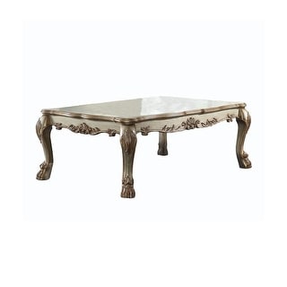 Patina Coffee Table with Claw Legs in Gold - - 35050767