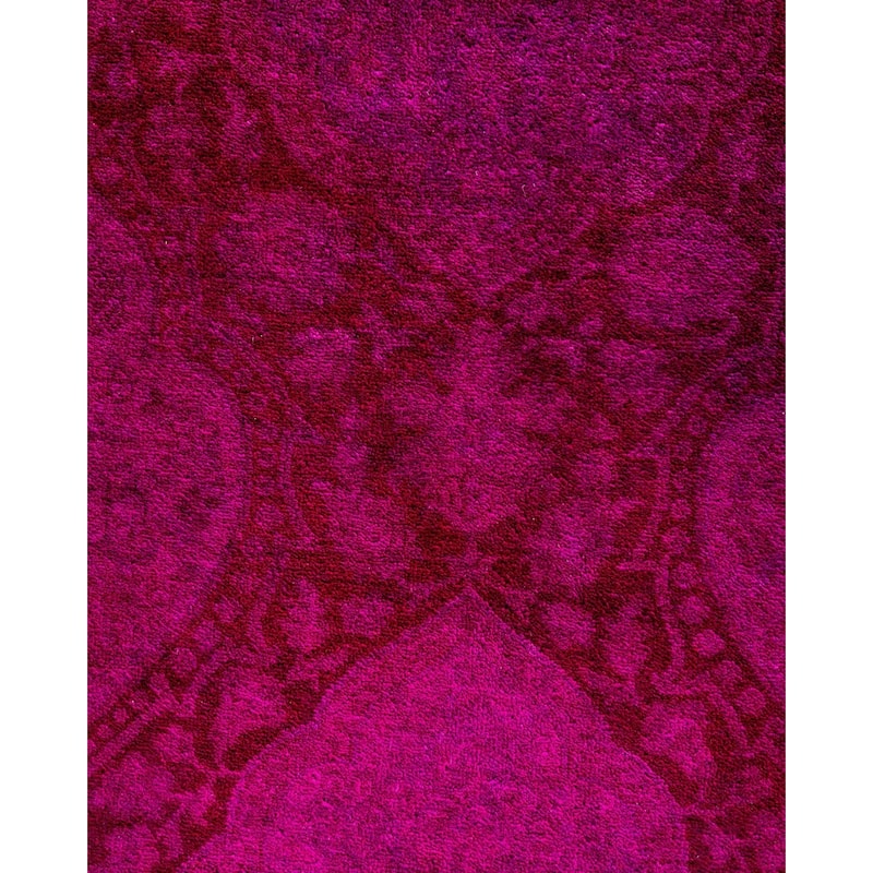 Contemporary Overdyed Wool Hand Knotted Area Rug - 6' 2" x 8' 10"