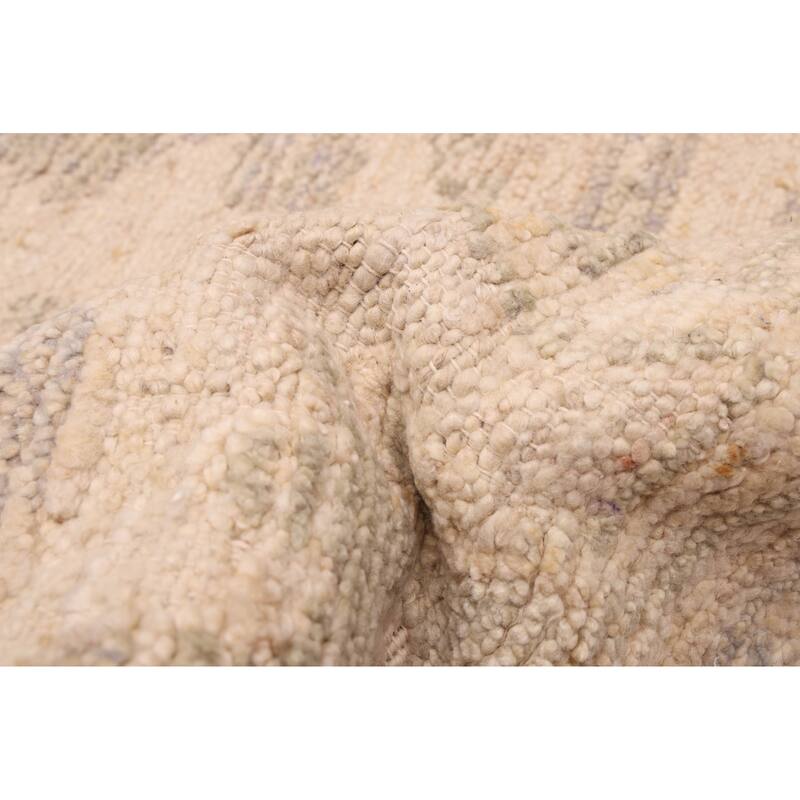 ECARPETGALLERY Hand-knotted Looma Ivory Wool Rug - 8'6 x 9'9